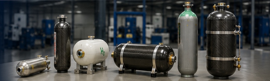 Selection of compact hydrogen storage tanks